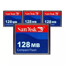 Kit 4 Cf Cartões Compact Flash Sandisk 128mb 15mb/s Fanuc Romi