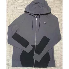 Sudadera Hoodie Delgada Nike Gris Hombre Talla M