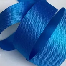 Fita Tafetá Azul 15mm 01 Rolo De 50 Metros
