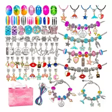 Set De Pulseras Y Colgantes En Metal 13pcs C/ Estuche El Rey