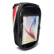 Maletín Porta Celular-llaves Impermedable Velcr Roadmaster Color Negro