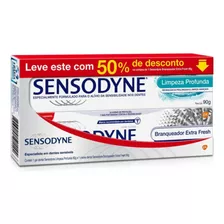 Creme Dental Sensodyne Extra Fresh + Limpeza Profunda 90g