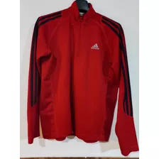 Sudadera Roja adidas, Manga Larga, Talla M