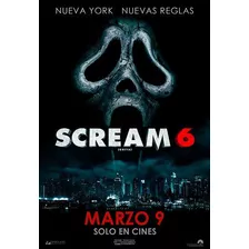 Póster Original, Oficial De Cine Scream 6
