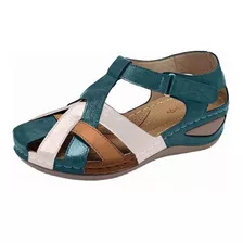 Sandalias De Mujer Zapatos Romanos Con Hebilla Cruzada
