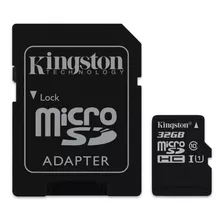 Cartão De Memória Microsd 32gb Canvas Select Plus Kingston