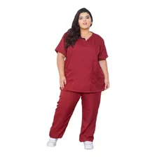 Pijama Plus Size Cirúrgico Feminino Hospitalar Gola V Ph