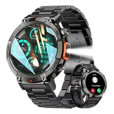 Militar Reloj Inteligente Hombres Linterna Deportes Ip68