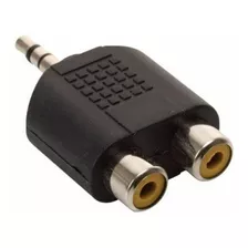 Adaptador De 2 Jacks Rca A Plug 3,5mm Estéreo Largo