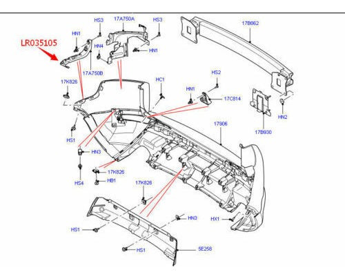 New Rear Left Lh Bumper Mounting Bracket For Land Rover  Yma Foto 4
