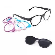 Armação Smart Oculos Troca Frentes P/ Grau E Sol Ref932 Kit1