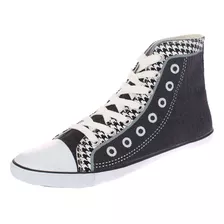 Zapatilla Lona Negro Vía Franca Art. 5dsco1063negro