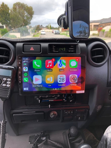 Radio Android Carplay Toyota Land Cruiser Gr71 Grj76 Gr78 Foto 2