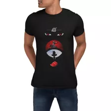 Polera Naruto Anime Manga Uzumaki Ojos Estampada Algodon