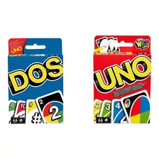 Juego De Cartas Pack Uno Original Y Dos Clásico 2unid