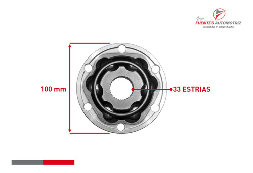 Balero Homocintico Lado Caja Para Vw Saveiro 1.6 2014 2015 Foto 2