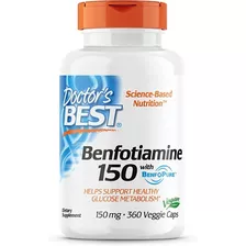 Benfotiamina +biodisponibilidad 150mg 360u-control Glucémico