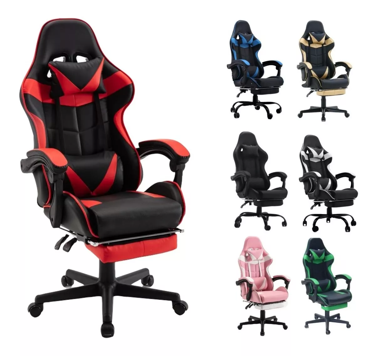 Silla Home Office  Gamer Reclinable