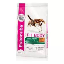 Alimento Eukanuba Fit Body Weight Control Para Perro Adulto De Raza Mediana Sabor Mix En Bolsa De 15 kg