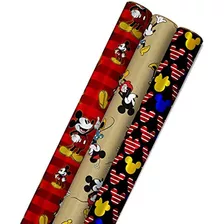 Papel De Regalo Hallmark Disney Mickey Mouse Con Líneas De C
