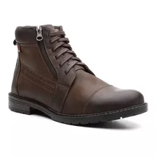 Bota Coturno Casual Masculino Vittal Em Couro 100% Legitimo 