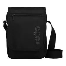 Bolso Para Hombre Totto Luzetty Manos Libres Color Negro