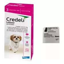 Credeli Antipulgas Carrapatos Cães 2,5 A 5,5 Kg 1 Com Avulso