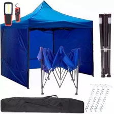 Gazebo Plegable Articulado 3x3 Playa +4 Paredes + Bolso+led 