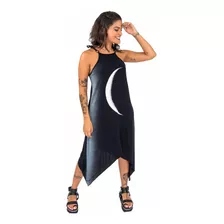 Vestido Lua Nova De Alça Regulavel Assimetrico Feminino