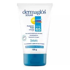 Dermaglos Solar Bebes Fps 65. Uvb Uva Hipoalergenico. 120grs