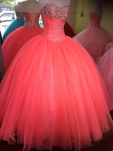 Vestido De Xv Años Talla 4 Rosa Neon $  en Guadalupe - Nuevo León |  Mebuscar México