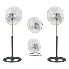 Combo X2 Ventilador Vitta 3 En 1 Pie Pared Piso 18 Pulgadas