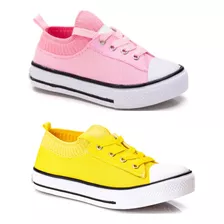 Kit 2 Tênis Feminino Chuck Taylor Meia Star Casual All