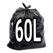 Saco De Lixo 60 Litros Resistente Com 100 Unidades 