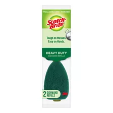 Scotch Brite Heavy Duty Dishwand Small Refill, 2-pack