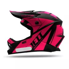 Capacete Trilha Infantil Jett Evolution Neon Tamanho 54