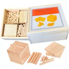 Brinquedo Educativo Pedagógico Material Dourado 611 Peças