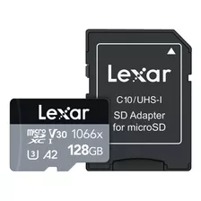 Tarjeta Lexar 128gb Micro Sdxc/1066x C-10 Uhs