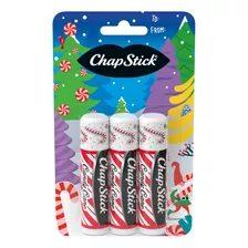 Chapstick Candy Cane Balsamo Labial Pack X3