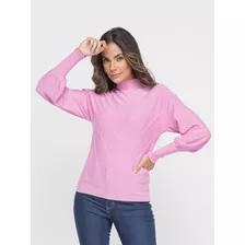 Blusa Feminina Tricot Manga Longa