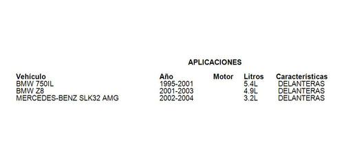 Balatas Delanteras Bmw Z8 2003 4.9l Brembo Foto 3