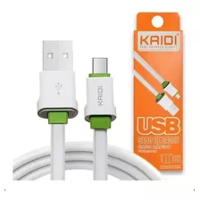 Kit 10 Cabos Usb Celular Tipo C Kaidi Original Atacado Nf