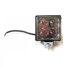 Farol De Milha 4 Led Quadrado 12w 12v 24v Jeep Caminhão