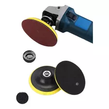 Kit 30 Un Lixa Disco Velcro + Suporte 125mm Para Lixadeira