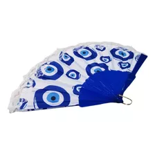 Abanico Plegable De Mano Con Diseño De Ojo Turco