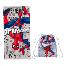 Toalla Playa Spiderman Marvel 70x140cm + Morral Cordel 2