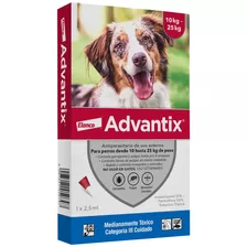 Advantix Pipeta Antipulgas Y Garrapatas Perros 10-25 Kg