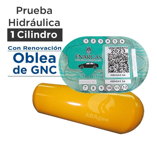 Prueba Hidraulica Gnc 1 Cilndro Con Oblea Incluida