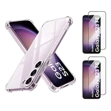 Capa Capinha Case + 2 Película 3d Para Samsung Galaxy S23 Fe