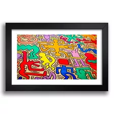 Quadro Keith Haring Paisagem Arte Pop Moderna Decorativo Sal